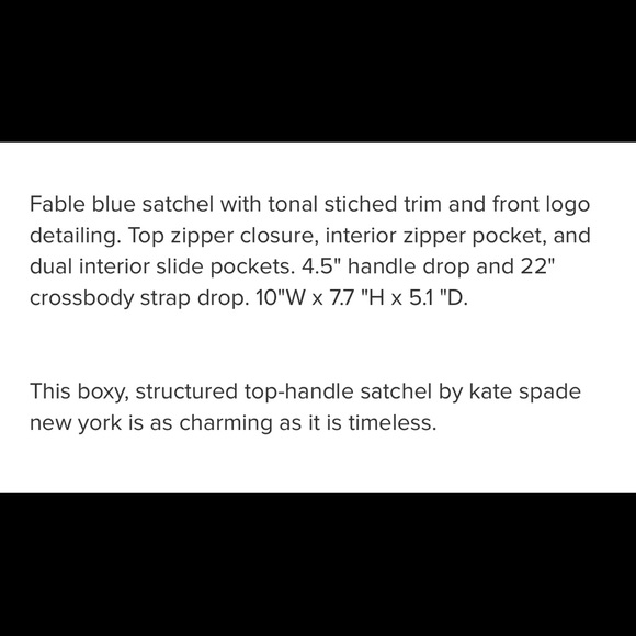 Kate spade fable blue Sam bag - Picture 4 of 8